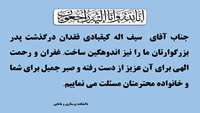 پیام تسلیت  همکاران 